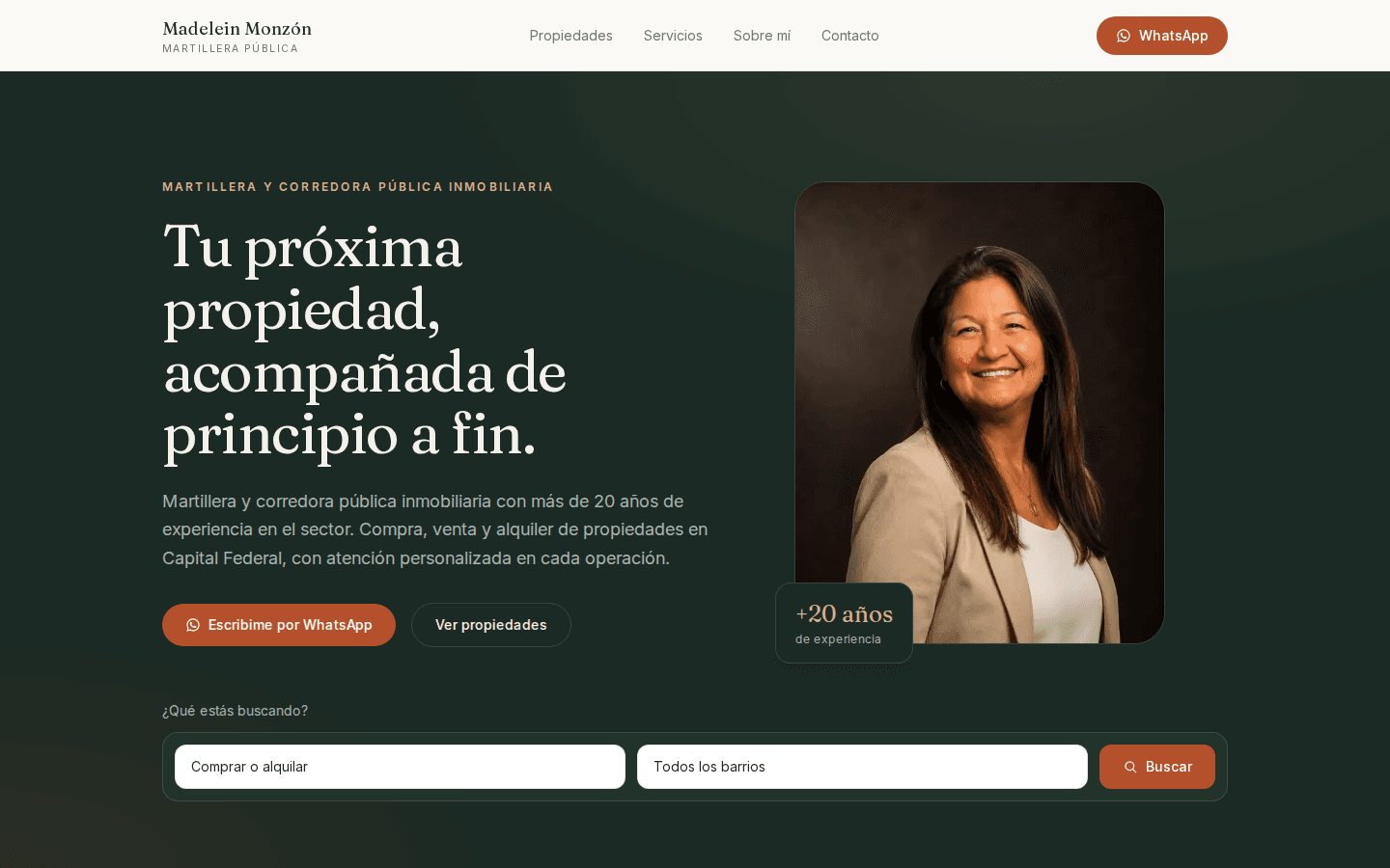 Sitio Inmobiliario — Madelein Monzón